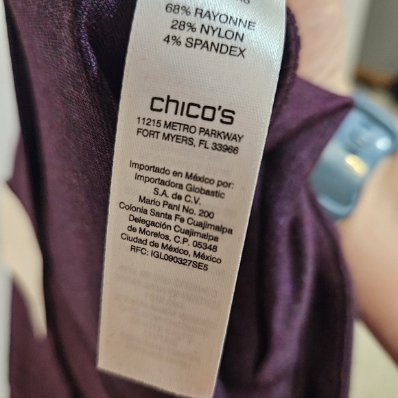 Weekends by Chicos purple pants 2 short - Picture 12 of 12